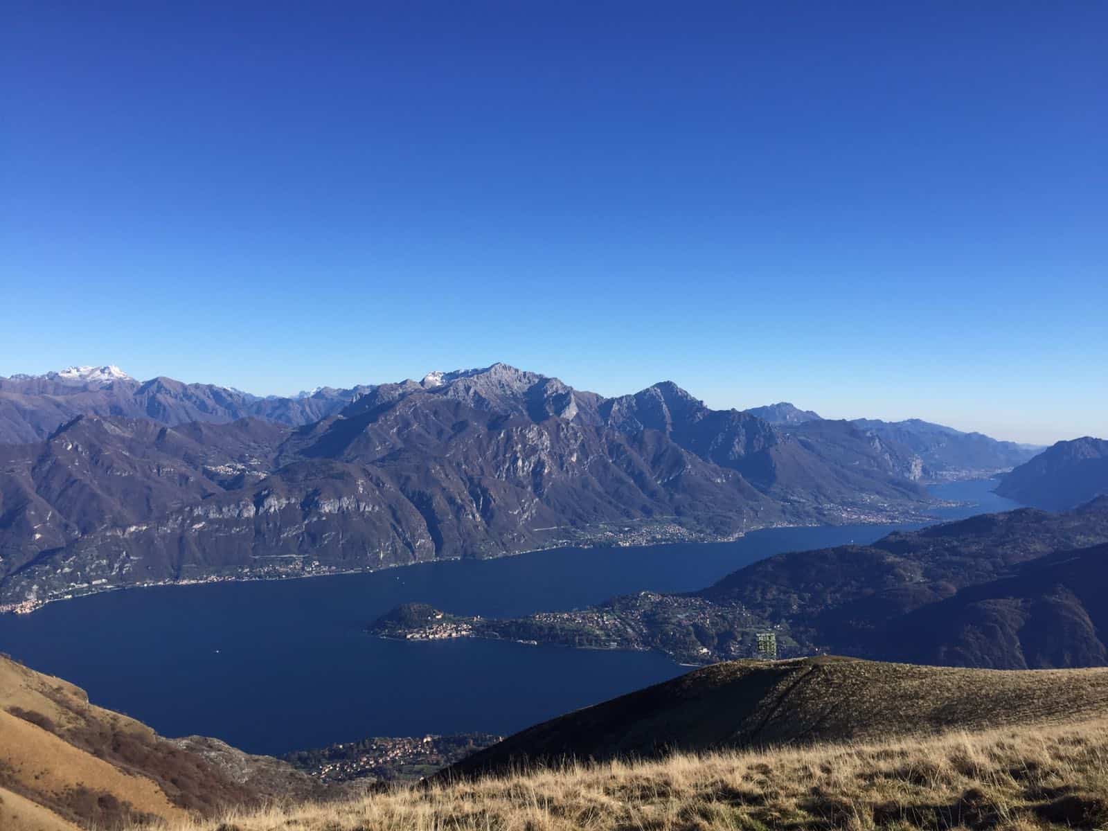 hiking on lake como