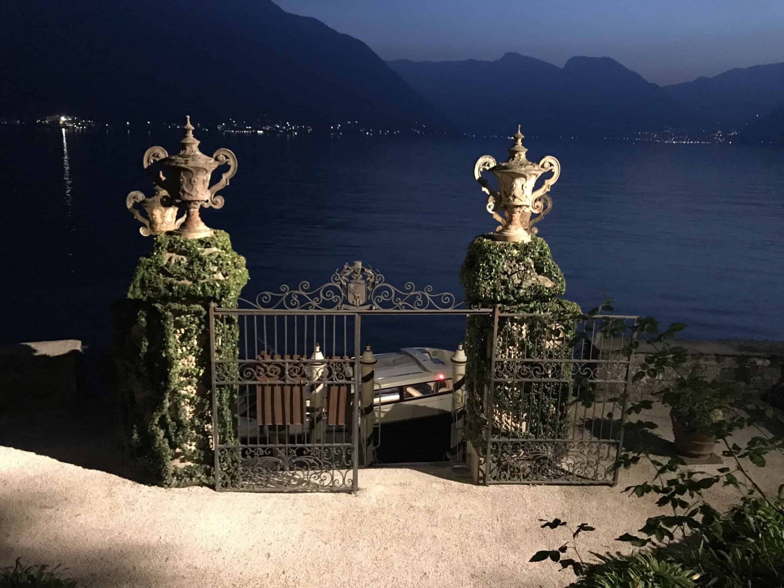 dinner at villa balbianello